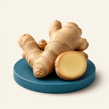 Representación 3D de Jengibre, ingrediente de Feronex